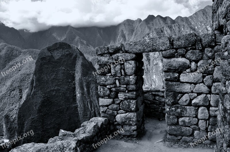 Macchu-pichu Peru Ruins Free Photos