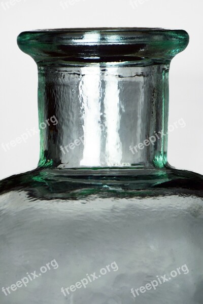 Glass Transparent Light Bottles Curves