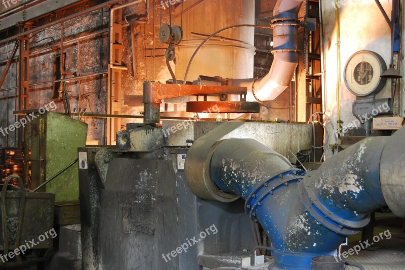 Ironworks Industrial Plant Smelting Of Pig Iron The Industry Free Photos