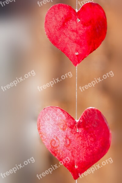 Valentine Heart Shine Through Transparent Shell