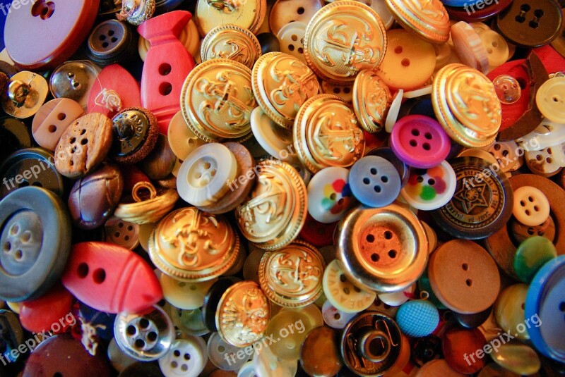 Buttons Couture Materials Free Photos