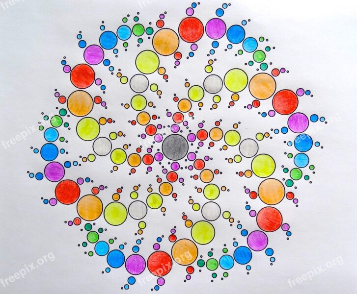 Drawing Spiral Color Paint Colorful