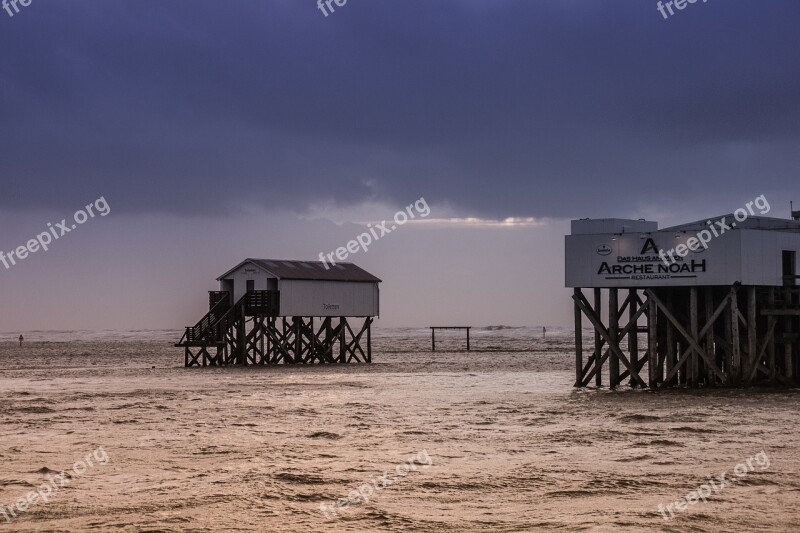 Sea St Peter Ording The Pier Free Photos