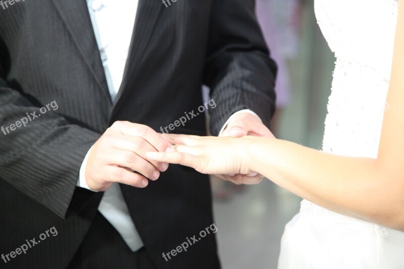 Wedding Ring Marriage Grooms Alliance Casal