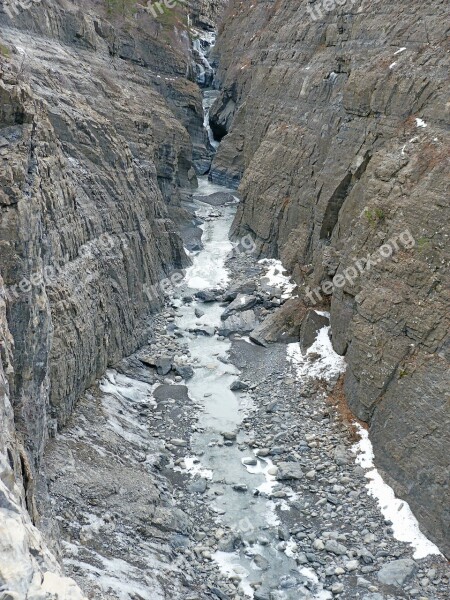 Landscape Nature Mountain Winter White Grooves