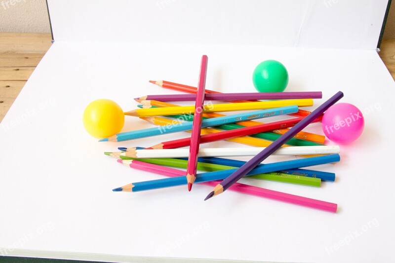 Color Pencil Color Balls Ball Creative Colorful