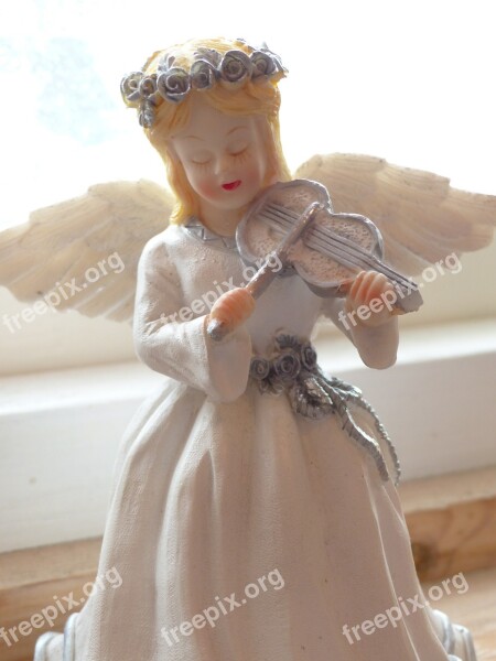 Angel Violin Wings Ornamental Figure Rim