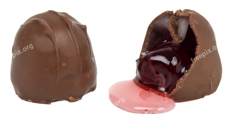 Chocolate Covered Cherries Candy Syrup Sweet Confection