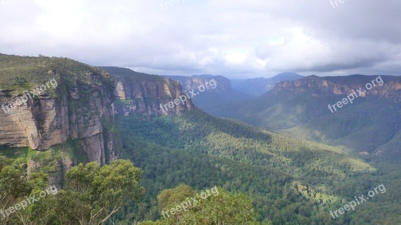 Blue Mountains Australia Valley Free Photos