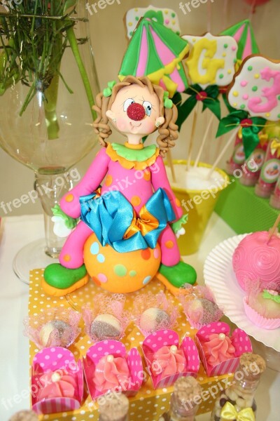 Birthday Girl Party Circus Rosa Green Dulces