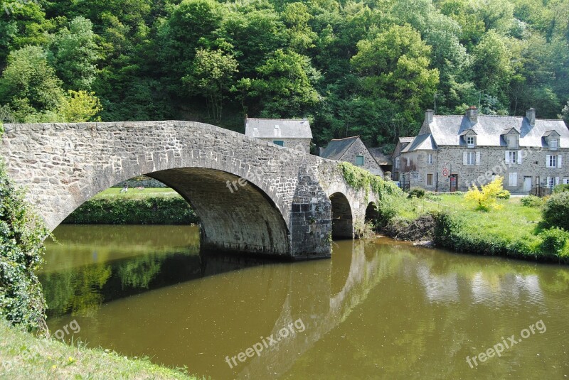 Bridge Ferry Lehon Brittany Free Photos