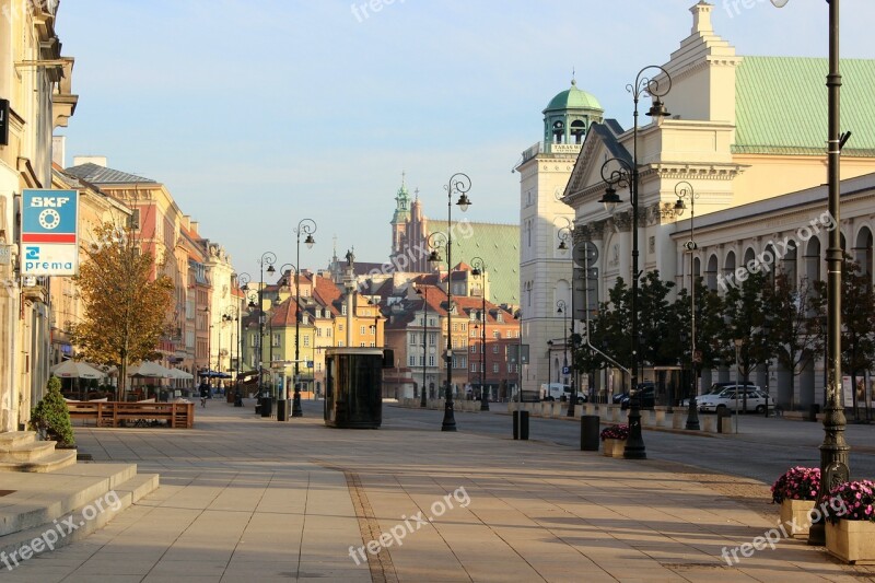 City Warsaw Town Poland Europe