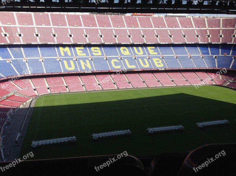 Camp Nou Stadium Football Viva Barca Barcelona