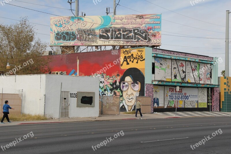 City Vegas Urban Street Downtown Vegas