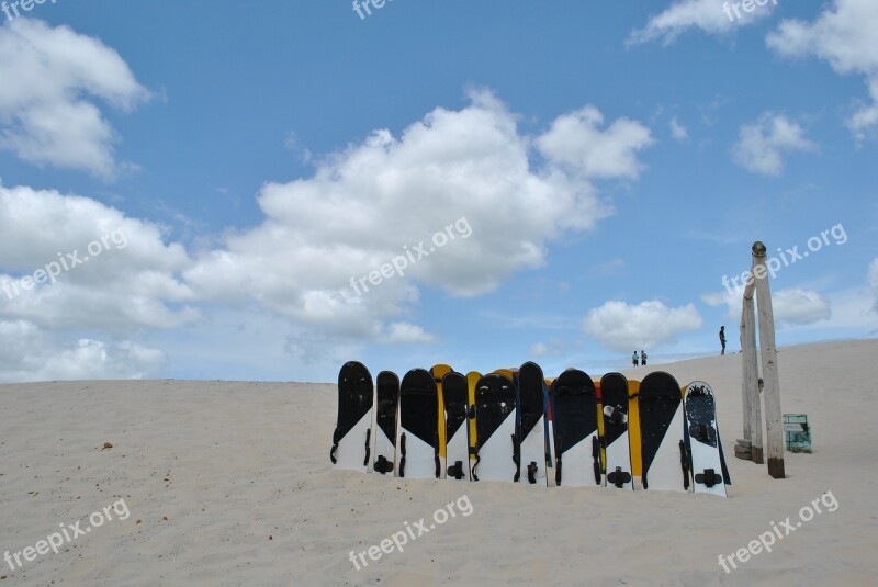 Sandboard Sand Florianópolis Brazil Landscape