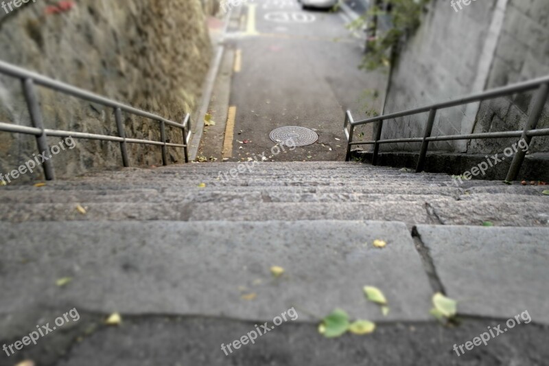 Stairs Stone Steps Streets Street Town