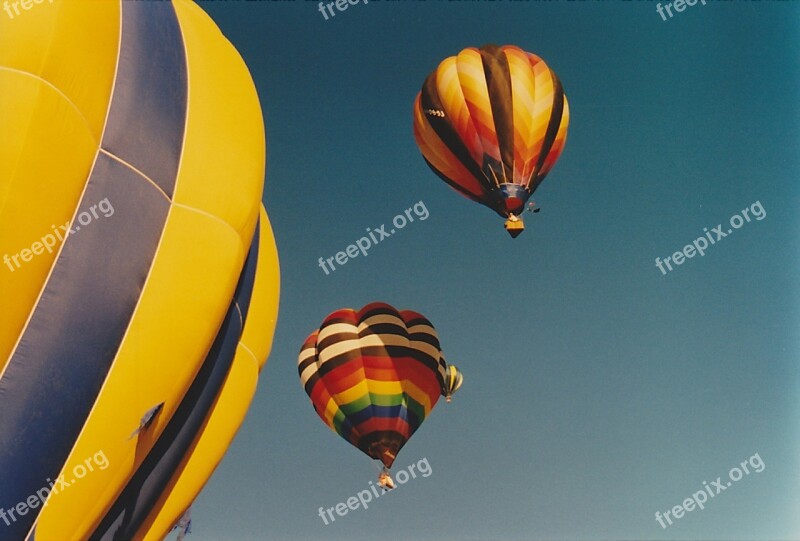 Hot Air Balloon Balloon Colorful Vibrant Albuquerque