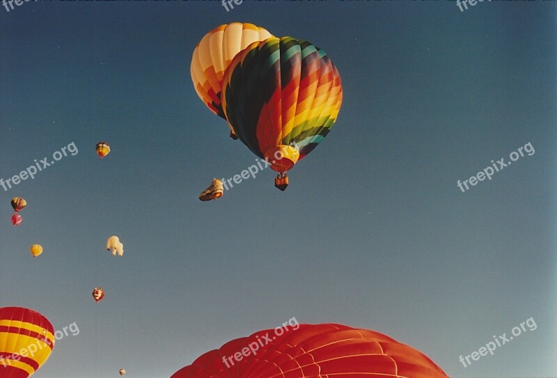 Balloons Hot Air Balloon Colorful Vibrant Albuquerque