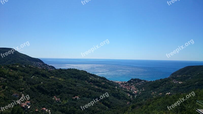 Coast Sun Sea Italy Moneglia