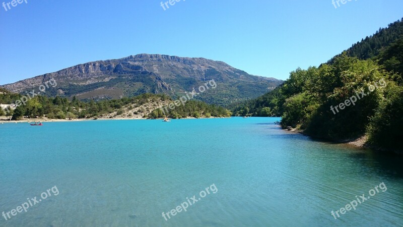 Lake Volcanic Mountains Alpine France