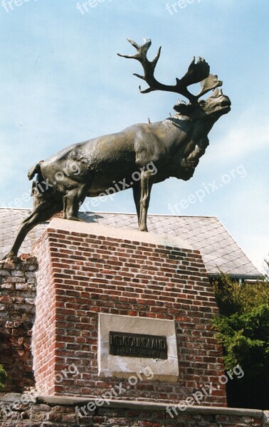 Monument Deer Monchy-le-brave Newfoundland Caribou