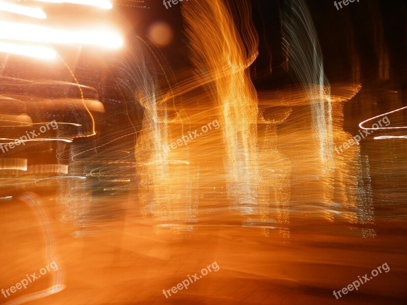 At Night Night Lights Light Night Picture Long Shutter Speed