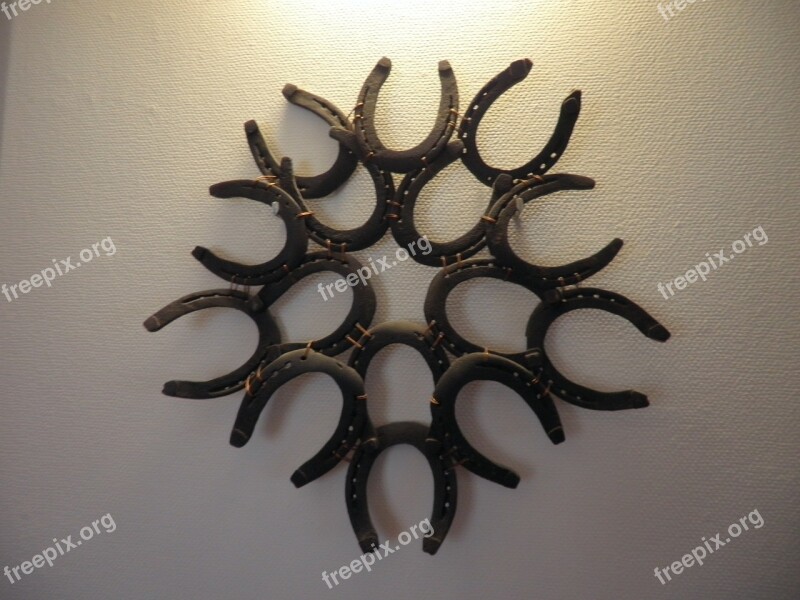 Horseshoe Wall Decoration Decor Used Designed