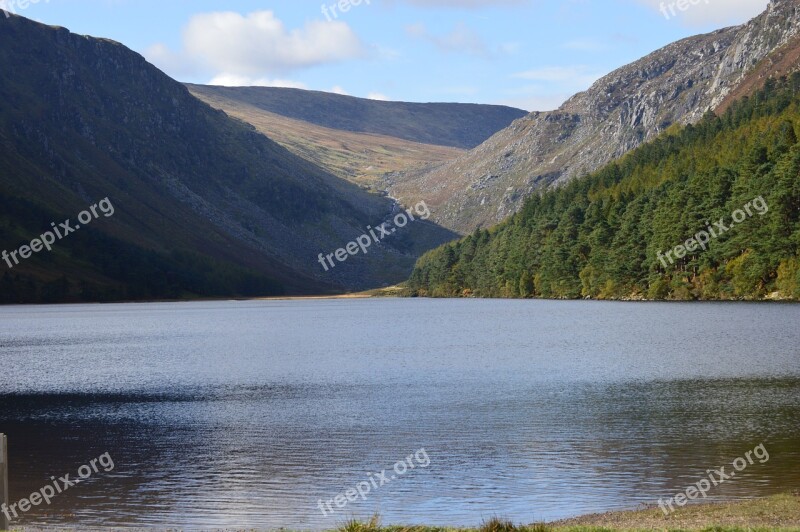 Mountain Lake Water Land Nature