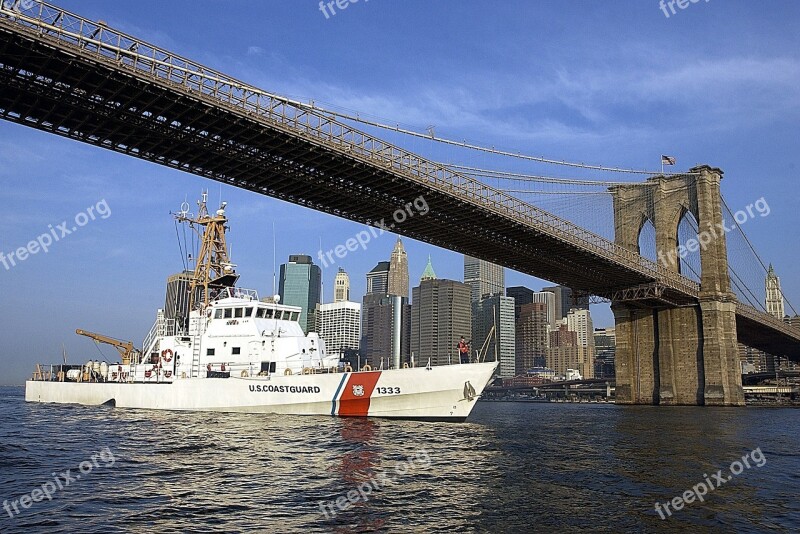 Brooklyn Bridge Landmark New York City Architecture Security