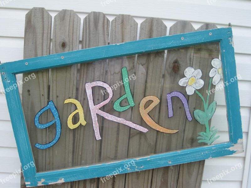 Garden Art Fence Picture Frame