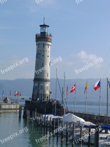 Lighthouse Port Harbour Entrance Tower Water