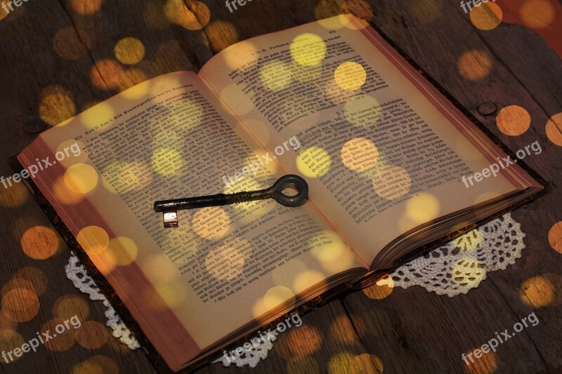 Book Font Key Light Ball Bokeh