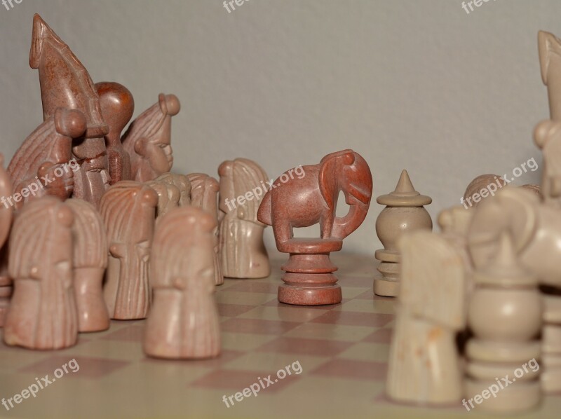 Chess Chess Game Chess Pieces Stone Strategy