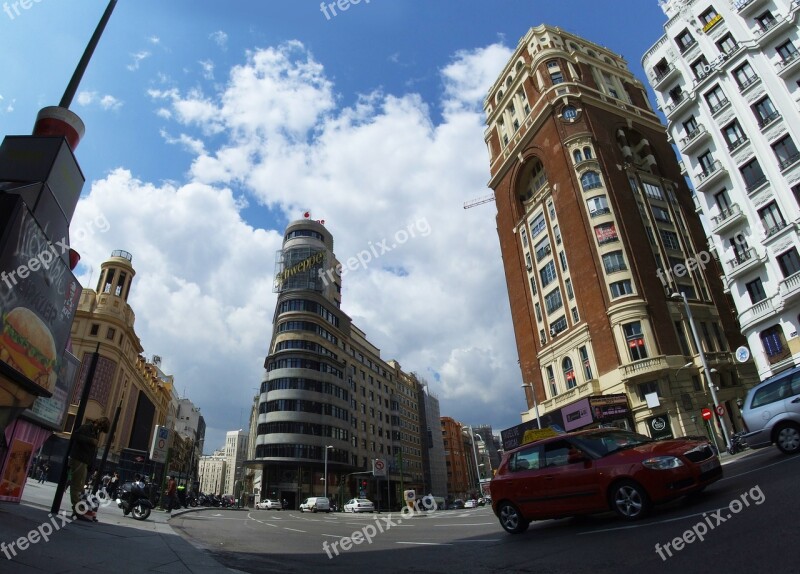 City Madrid Great Way Architecture City Centre