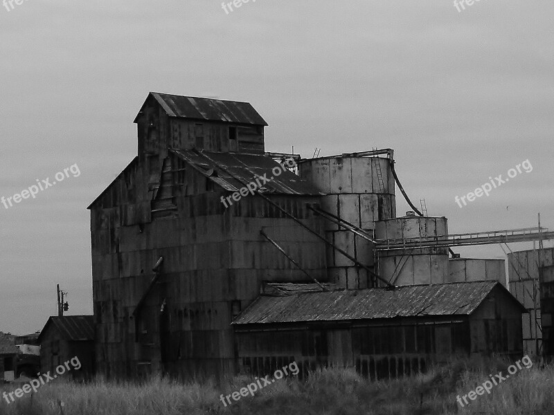 Old Factory Architecture Industry Factory Black And White