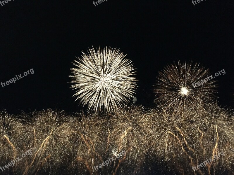 Fireworks Explosion New Year Eve