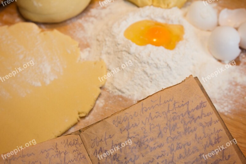 Cheek Old Handwriting Bake Ingredients