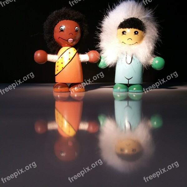 Doll Game Characters Mirroring Eskimo Baby Doll