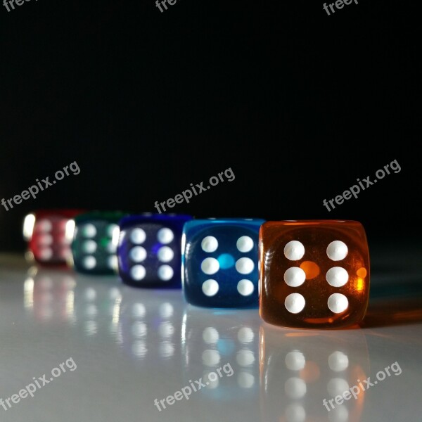 Cube Luck Lucky Dice Colorful Play