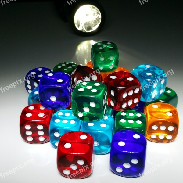 Cube Luck Lucky Dice Colorful Play