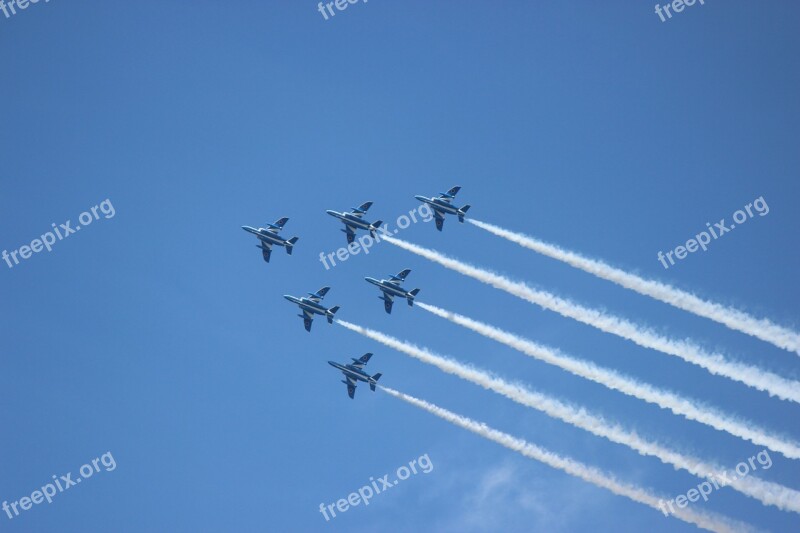 Six Tamamatsuri Blue Impulse Reconstruction Fukushima Free Photos