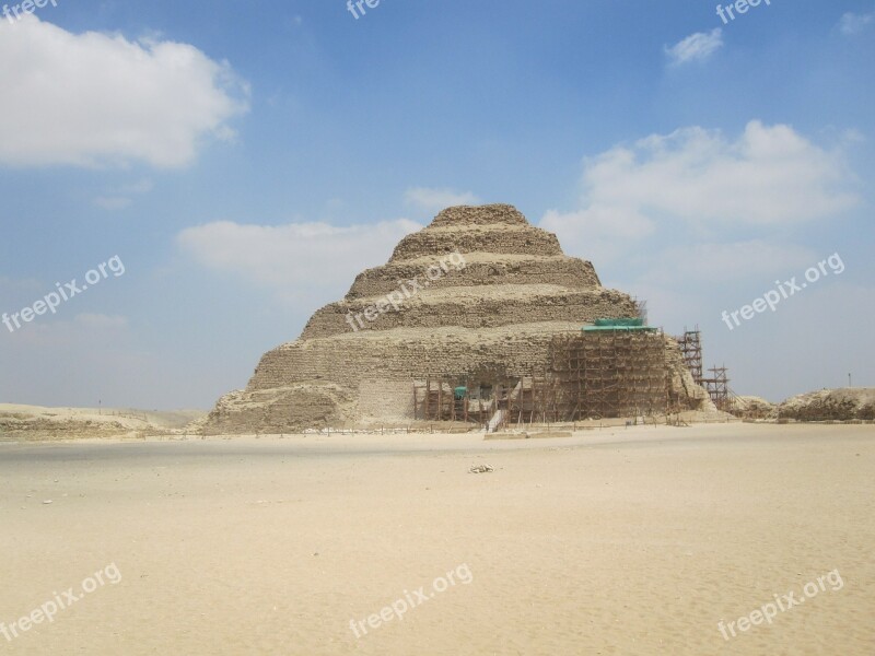 Pyramids Egypt Desert Free Photos