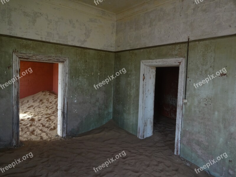 Ghost Town Kolmanskop Namibia Sand Desert