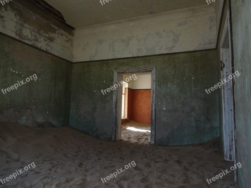 Ghost Town Kolmanskop Namibia Sand Desert