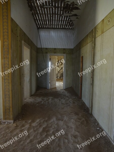 Ghost Town Kolmanskop Namibia Sand Desert