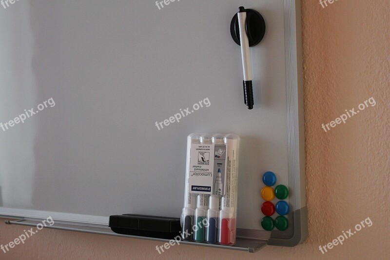 Magnetic Board Whiteboard Marker Magnets Free Photos