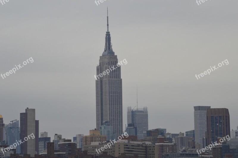 Empire State Building New York Tall Free Photos