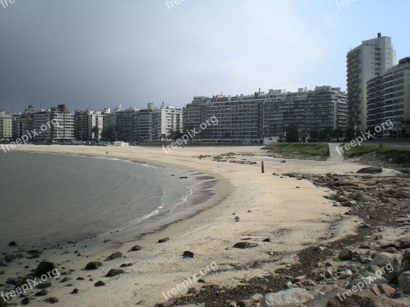 Rambla Beach Montevideo Uruguay Free Photos