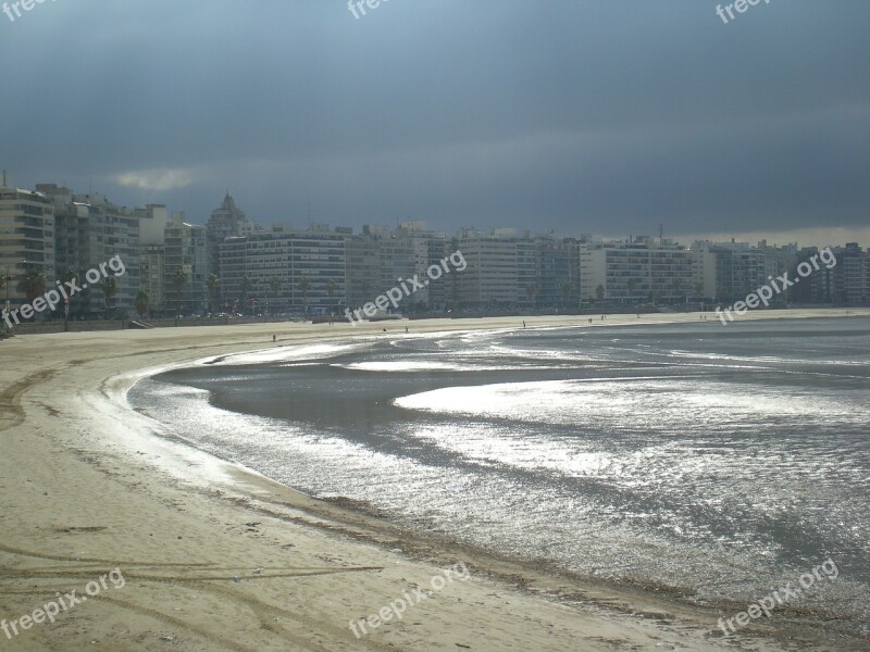 Rambla Beach Montevideo Uruguay Free Photos