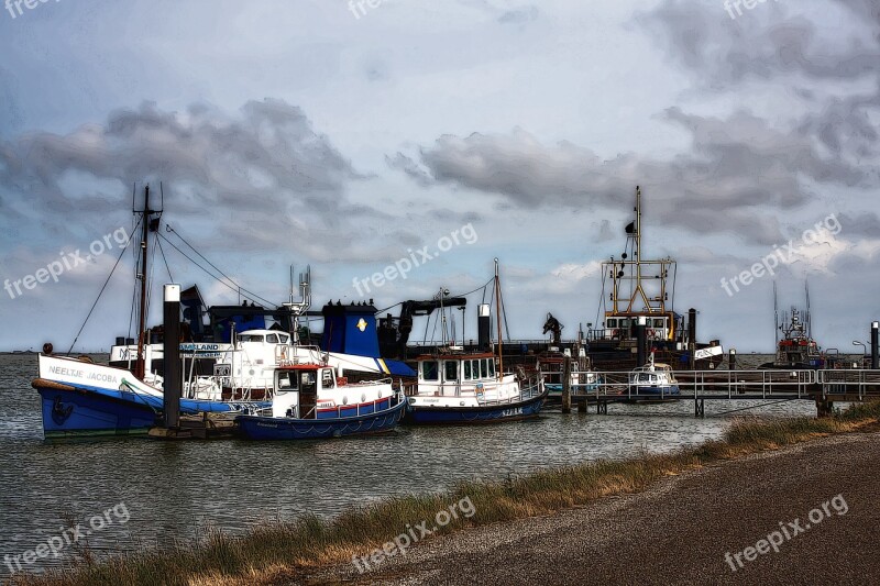 Ships Port Sea Boat Sailing Vessel